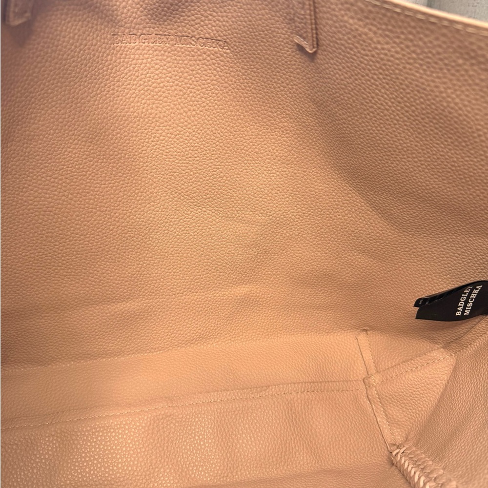 Badgley Mischka Taupe Tote Bag - Picture 7 of 8